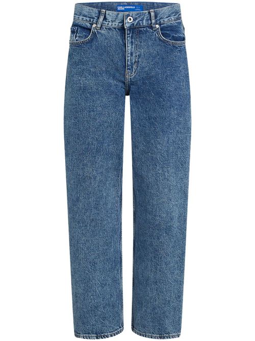 Mid-rise baggy jeans - Blue