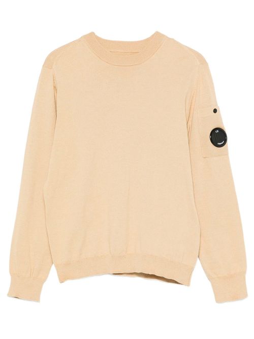 Boys Light Sand Solid Sweater