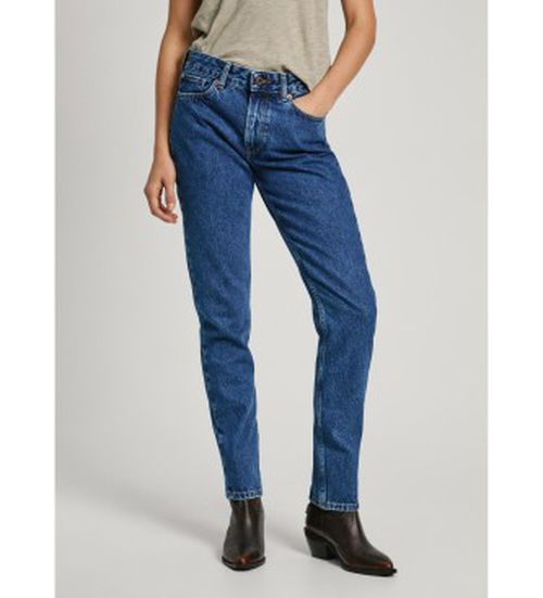 Pepe Jeans for woman. PL204730CT9 Straight jeans Mw blue (29/28), Casual, Cotton, Denim, Sustainable