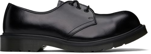 Dr. Martens Black 1461 Analine Leather Steel Toe Derbys