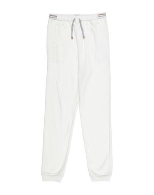 Eleventy Kid Girl Pants Ivory Size 16 Cotton, Elastane