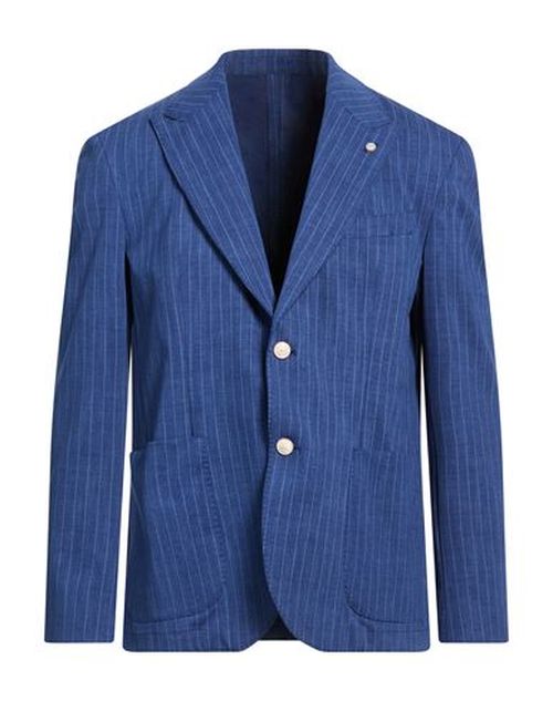 Man Blazer Bright blue Size 38 Cotton, Polyamide, Elastane