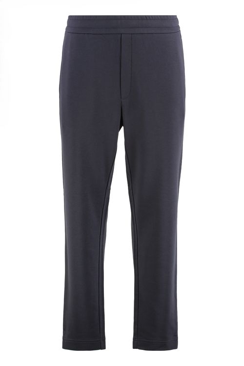 Cotton-blend Straight-leg Trousers