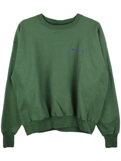Crew-neck cotton-blend sweatshirt - Green