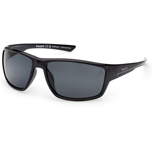 Timberland Man Timberland TB00003 01D Sunglasses Injected Black Smoke Squared Polarized