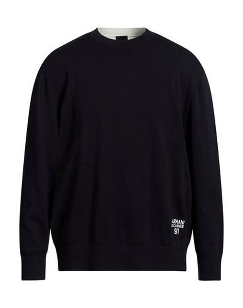 Man Sweater Midnight blue Size L Cotton