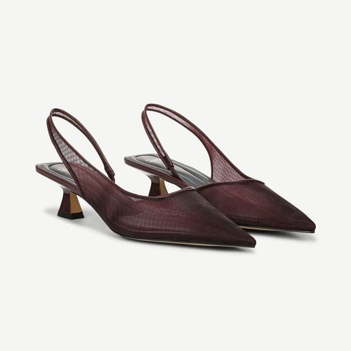 Sarto By Sarto Devin Slingback Pump Wine Red Mesh/fabric