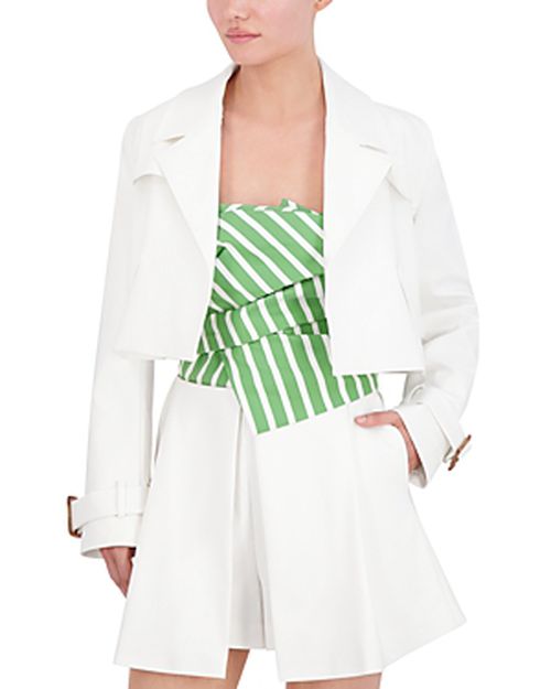Cropped Trench Jacket