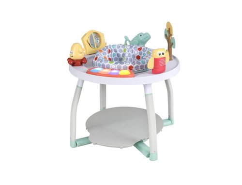 Toddler 5-in-1 Baby Activity Center with Bounce Seat & Toys - White