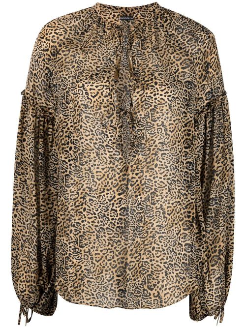 Leopard print blouse - Neutrals