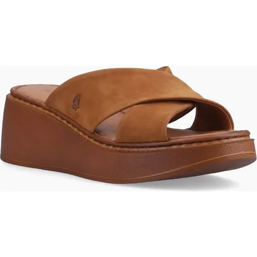 Hush Puppies Women's Bobbi Womens Wedge Sandals - Brown