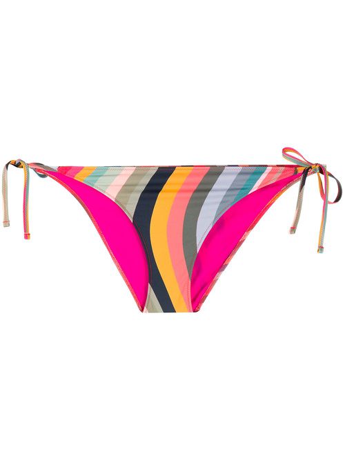 Swirl print bikini briefs - Pink