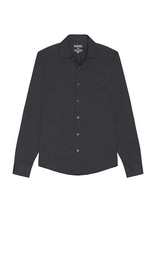 Rhone Semi Spread Collar Commuter Shirt in Iron Oxford.  XL/1X also in L