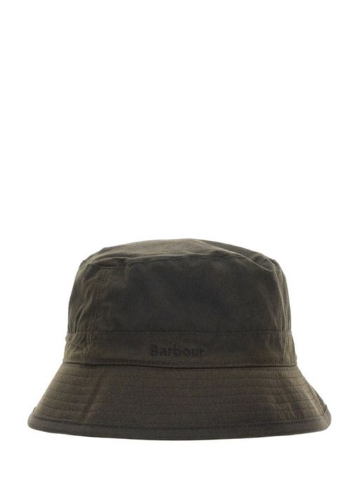 MHA0001 Wax-Coated Cotton Bucket Hat — Olive
