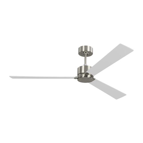Brushed Steel 60" Ceiling Fan from the Rozzen Smart 60 Collection