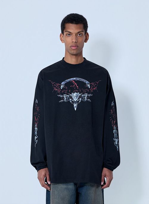 Graphic Long Sleeve T-shirt - Man T