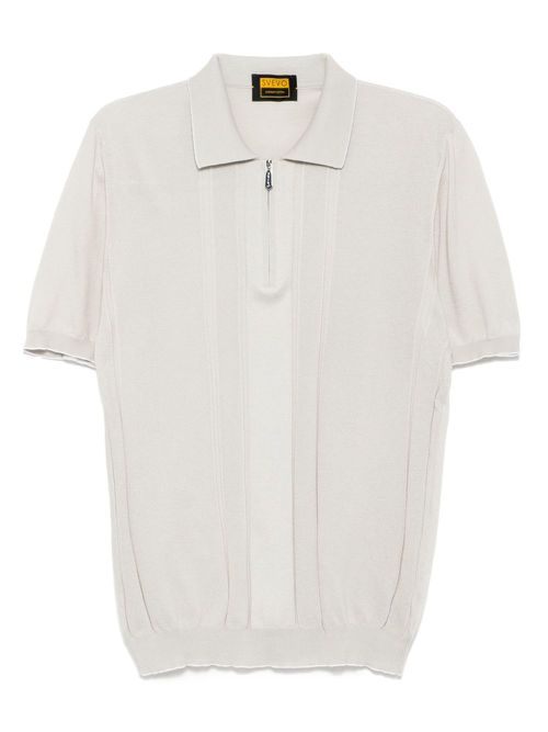 Svevo piqué-weave polo shirt - Grey