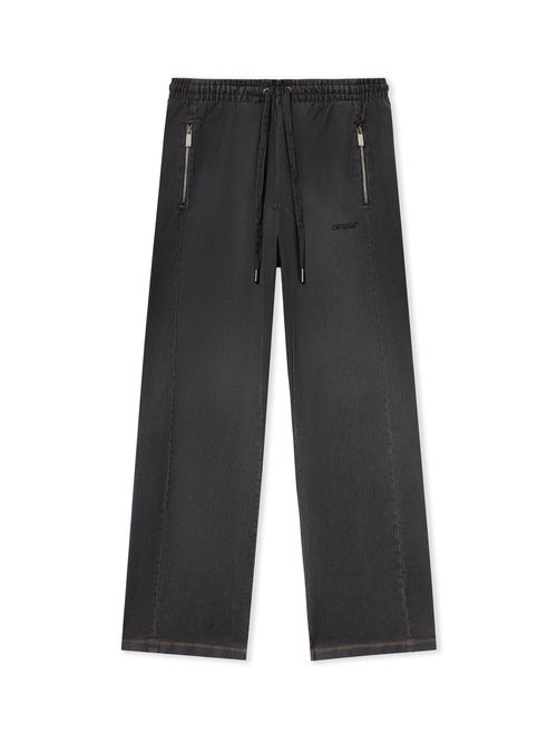 Distress Diag Slouchy Sweatpant