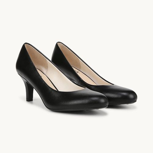 Stride Parigi Pump Shoes Black Smooth