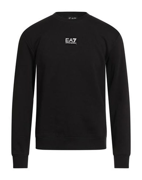 Man Sweatshirt Black Size 3XL Cotton, Polyester, Elastane