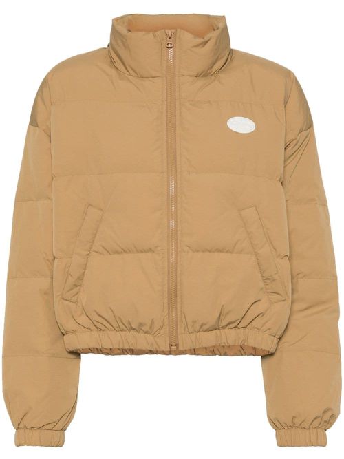 Logo down jacket - Brown