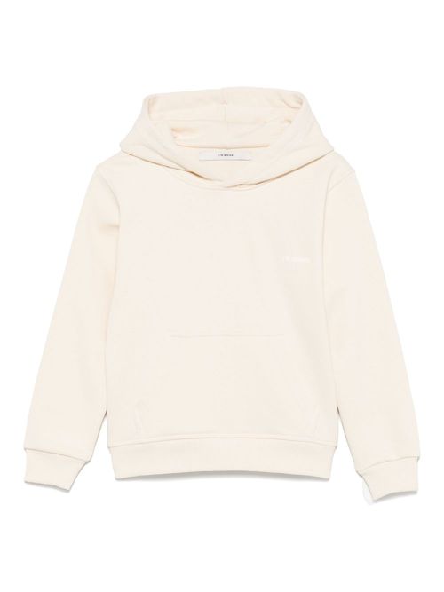 I'm brian logo-appliqué hoodie - Neutrals