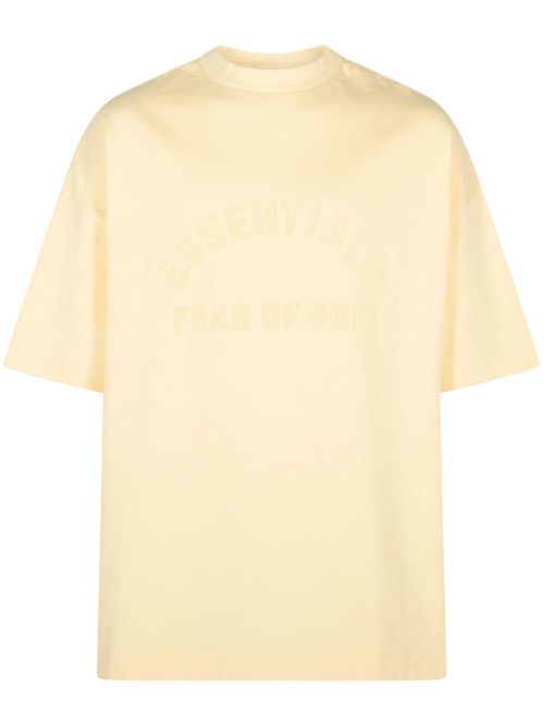 Logo-print T-shirt - Yellow