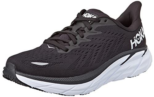 HOKA ONE ONE Clifton 8 Womens Shoes Size 9.5, Color: Black/White 1119394BWHT 1119394BFPA 1119394/1121375-BWHT