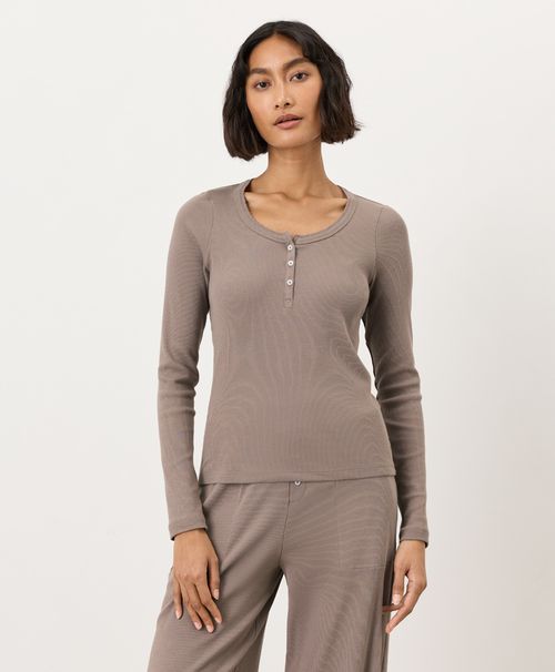 Women's Cinder Dream Rib Slim Henley