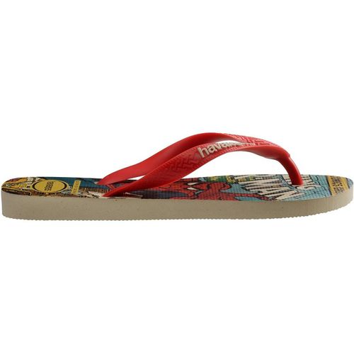 Havaianas Mens Hav. Top Marvel Classics Black Blac Flip Flops Unisex Adults in Multi - Multicolour - 8- Shoe
