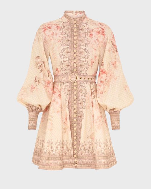 Zimmermann Dress Illuminate Buttoned Mini Multicolor 1