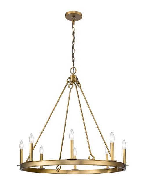 Barclay 8-Light Chandelier In Olde Bra