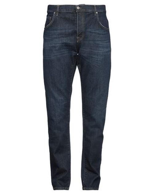 Man Jeans Blue Size 36 Cotton, Elastane