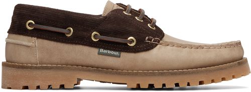 Beige & Brown Re-Engineered Deck Boat Shoes