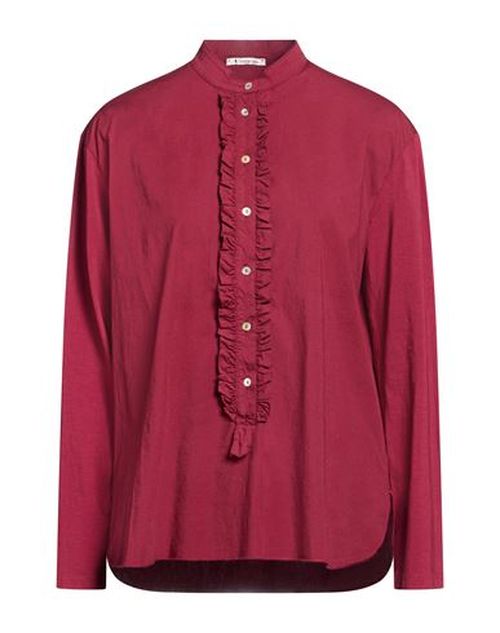Trebarrabi Woman Top Garnet Size M Cotton, Elastane