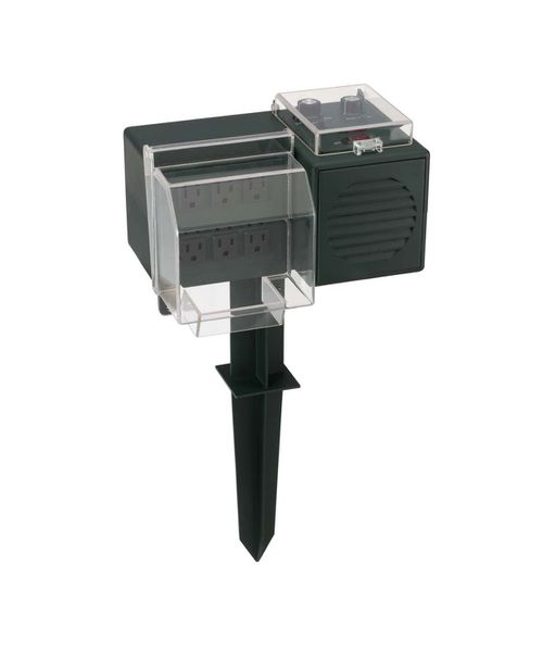 Outdoor Lights and Sounds Holiday Decor - Black