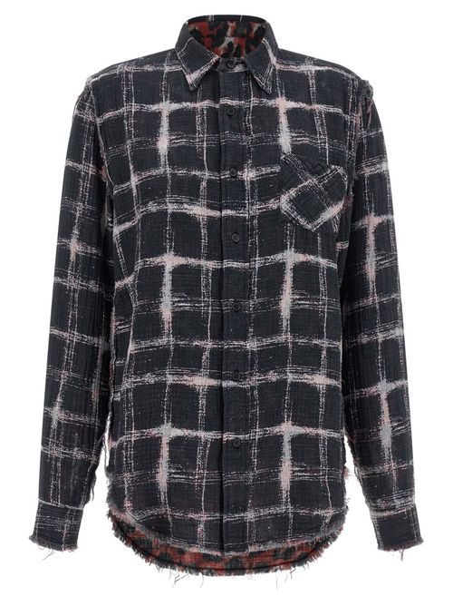 Multicolor Regular Checks Reversible Shirt