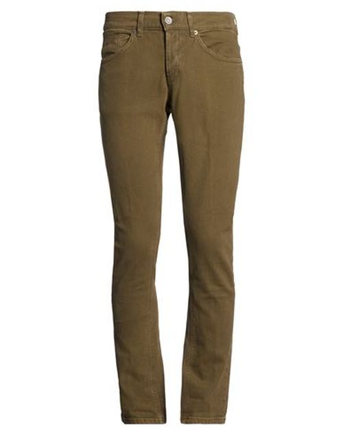 Man Pants Khaki Size 28 Cotton, Elastane