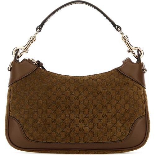Gucci Brown Suede Handbag