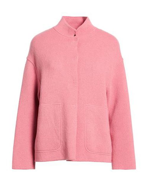 Woman Jacket Coral Size 10 Virgin Wool, Nylon