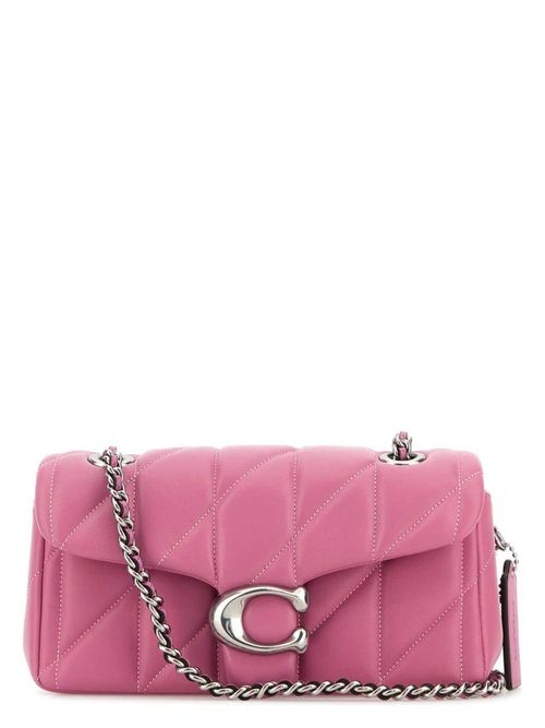Coach Women's Fuchsia Leather Tabby 20 Shoulder Bag in Animal Print | CP149 Color LHFUCHSIA