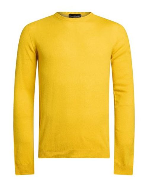 Man Sweater Yellow Size 36 Cashmere