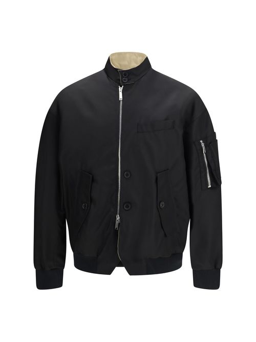 Hybrid Bomber Jacket — Black