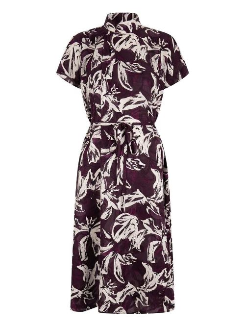 Tang silk dress - Brown