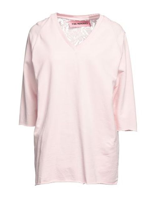 Pink Memories Woman Sweatshirt Light pink Size 6 Cotton, Polyamide