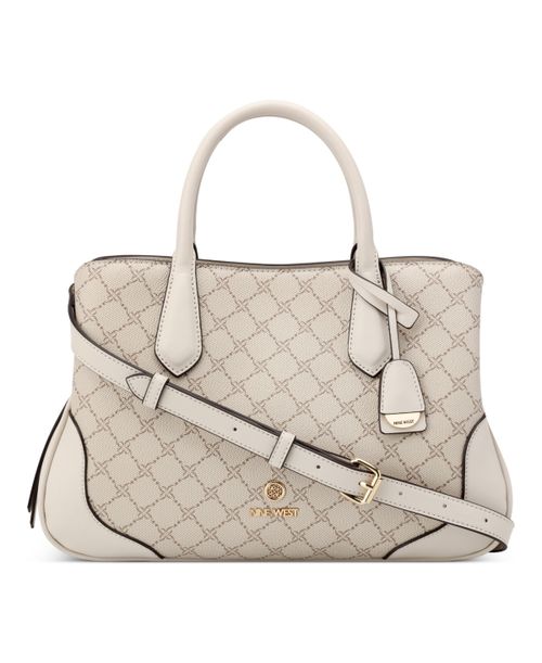 Bloomfield Triple Compartment Satchel Bag - Mushroom Logo Milk