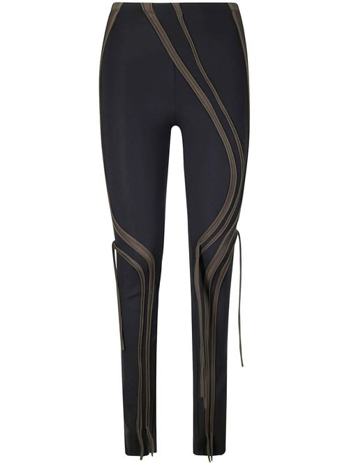 Appliqué leggings - Black