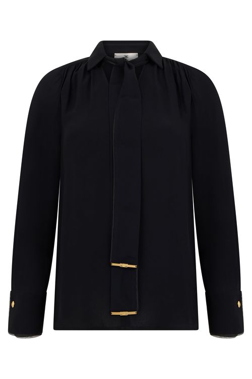 Viscose Blouse with Decorative Details