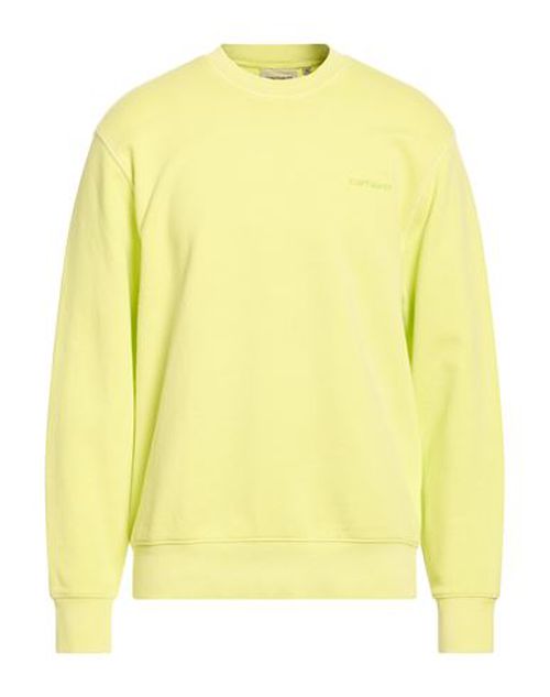 Man Sweatshirt Lime green Size XS Cotton, Elastane