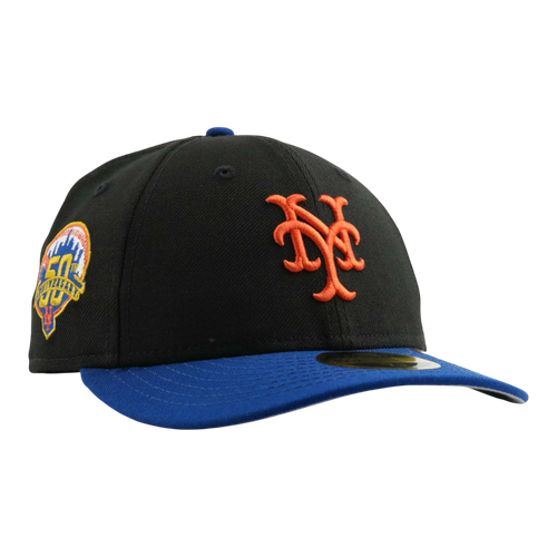 59Fifty MLB New York Mets 50th Anniversary Low Profile Fitted Hat Black/Royal